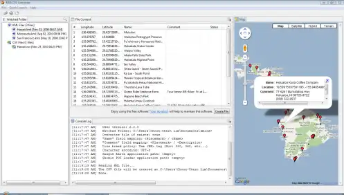 Unduh alat web atau aplikasi web KMLCSV Converter