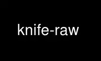 Run knife-raw in OnWorks free hosting provider over Ubuntu Online, Fedora Online, Windows online emulator or MAC OS online emulator