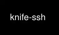 Run knife-ssh in OnWorks free hosting provider over Ubuntu Online, Fedora Online, Windows online emulator or MAC OS online emulator