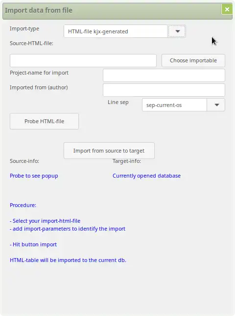 Download web tool or web app Knobjex Info Manager