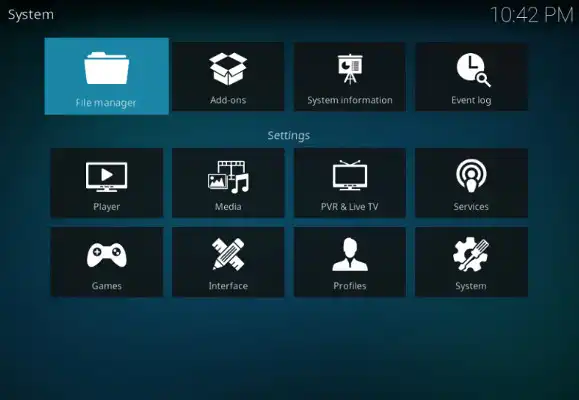 Kodi Media Center בחינם באינטרנט