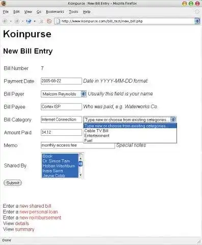 Загрузите веб-инструмент или веб-приложение koinpurse