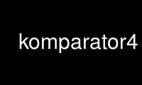 הפעל את komparator4 בספק אירוח חינמי של OnWorks על Ubuntu Online, Fedora Online, אמולטור מקוון של Windows או אמולטור מקוון של MAC OS