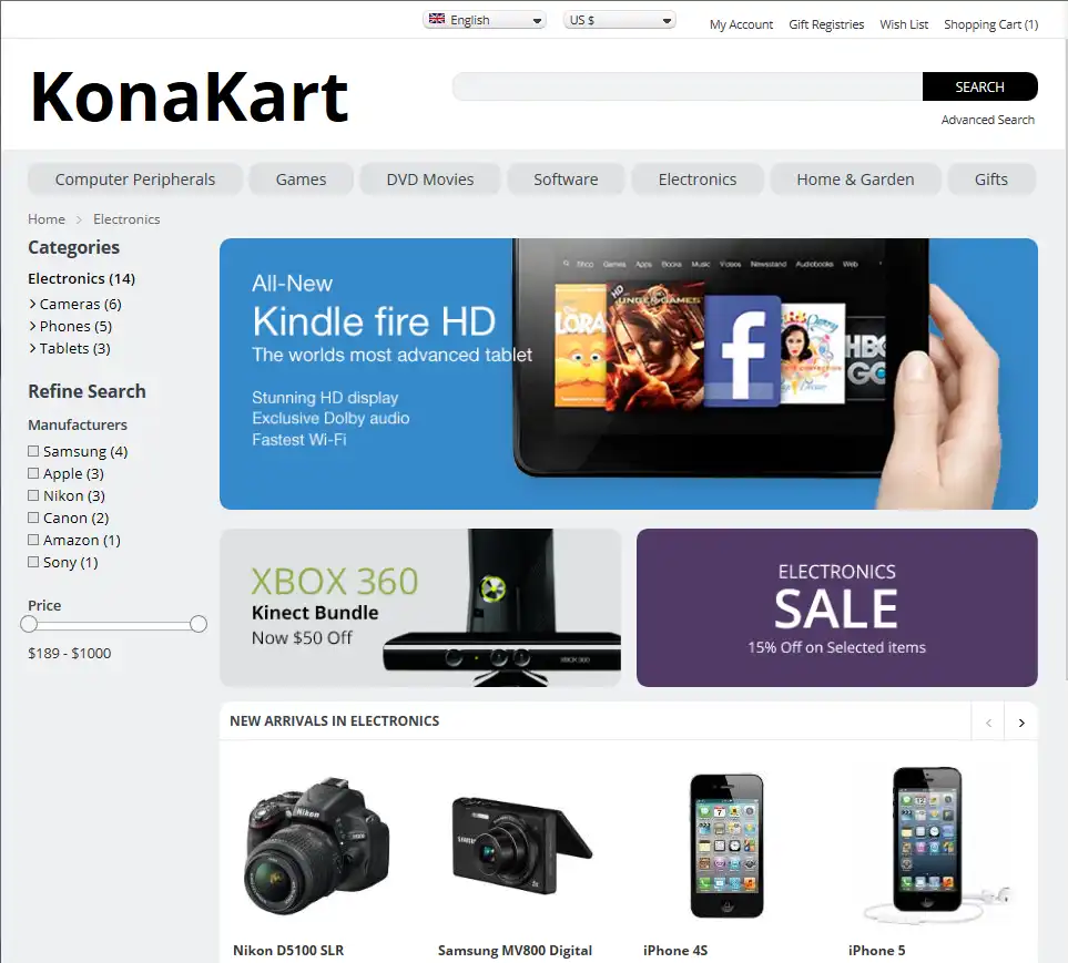 Download web tool or web app KonaKart