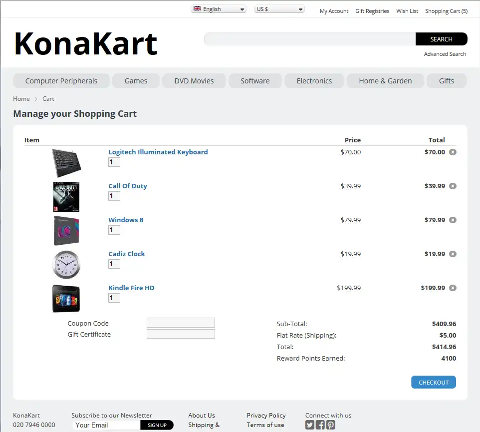 Download web tool or web app KonaKart