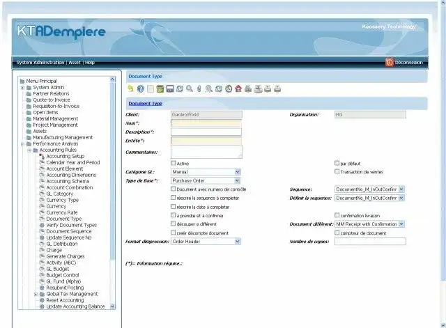 Download web tool or web app koosseryADempiere ERP, built with Struts