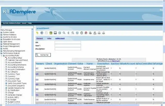 Descargue la herramienta web o la aplicación web koosseryADempiere ERP, construido con Struts