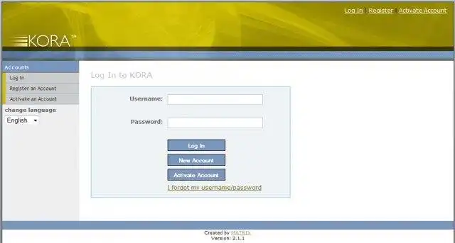 Download web tool or web app KORA