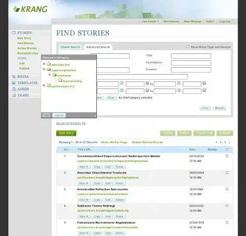Download web tool or web app Krang