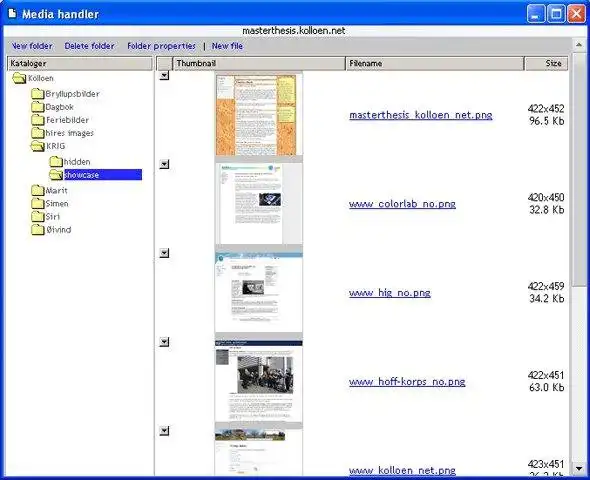 Download web tool or web app KRIG, web publishing simplified