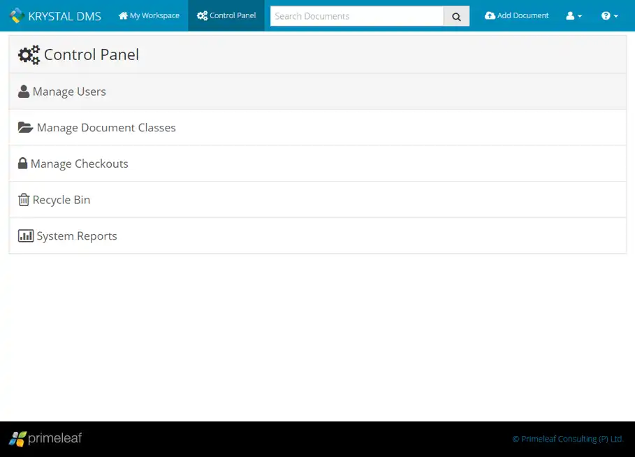 Mag-download ng web tool o web app na KRYSTAL Document Management System