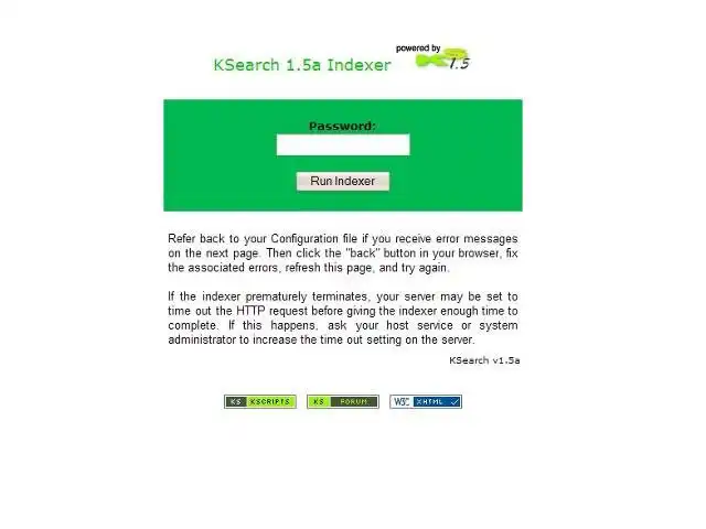 Unduh alat web atau aplikasi web Mesin Pencari Situs Web KSearch