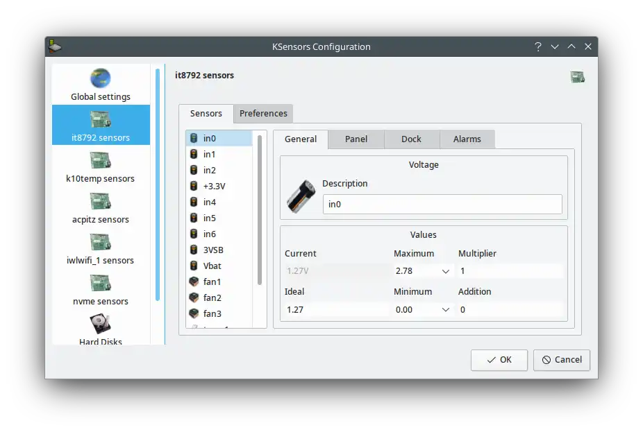 Descargue la herramienta web o la aplicación web ksensors-qt5