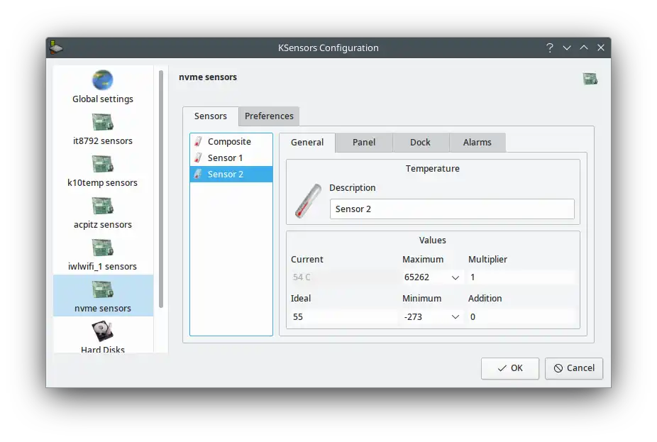 Descargue la herramienta web o la aplicación web ksensors-qt5