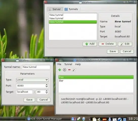 Download web tool or web app KSTM - KDE SSH Tunnel Manager