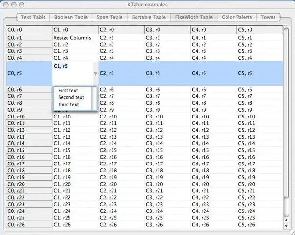 Télécharger l'outil Web ou l'application Web KTable