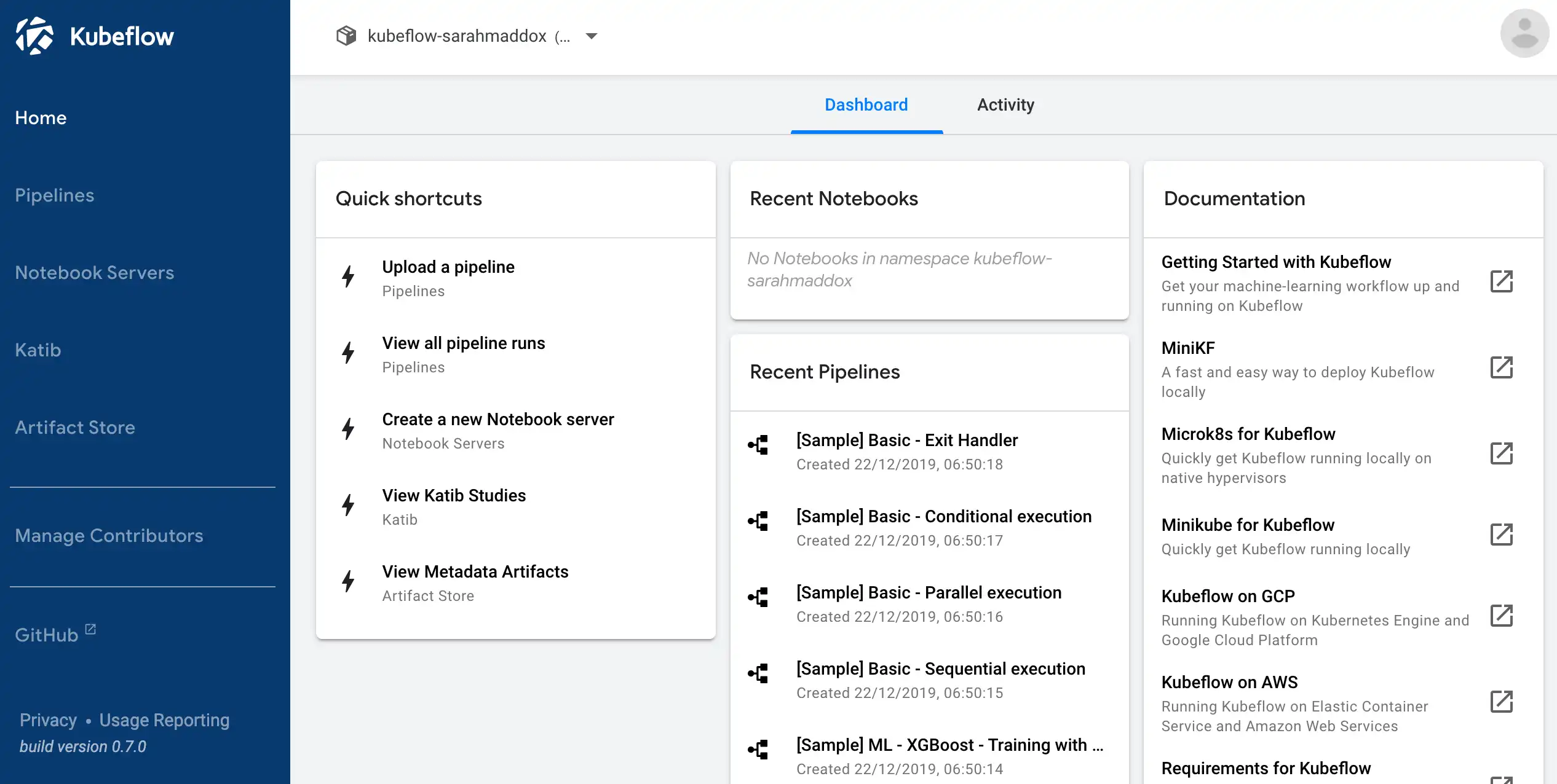 Download web tool or web app Kubeflow