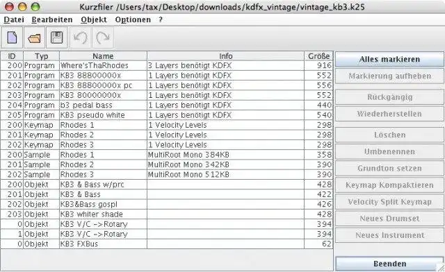 Mag-download ng web tool o web app KurzFiler - Isang Kurzweil Soundfile Editor