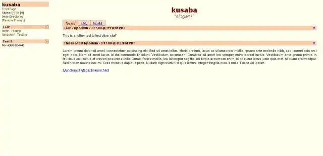 웹 도구 또는 웹 앱 Kusaba X 다운로드