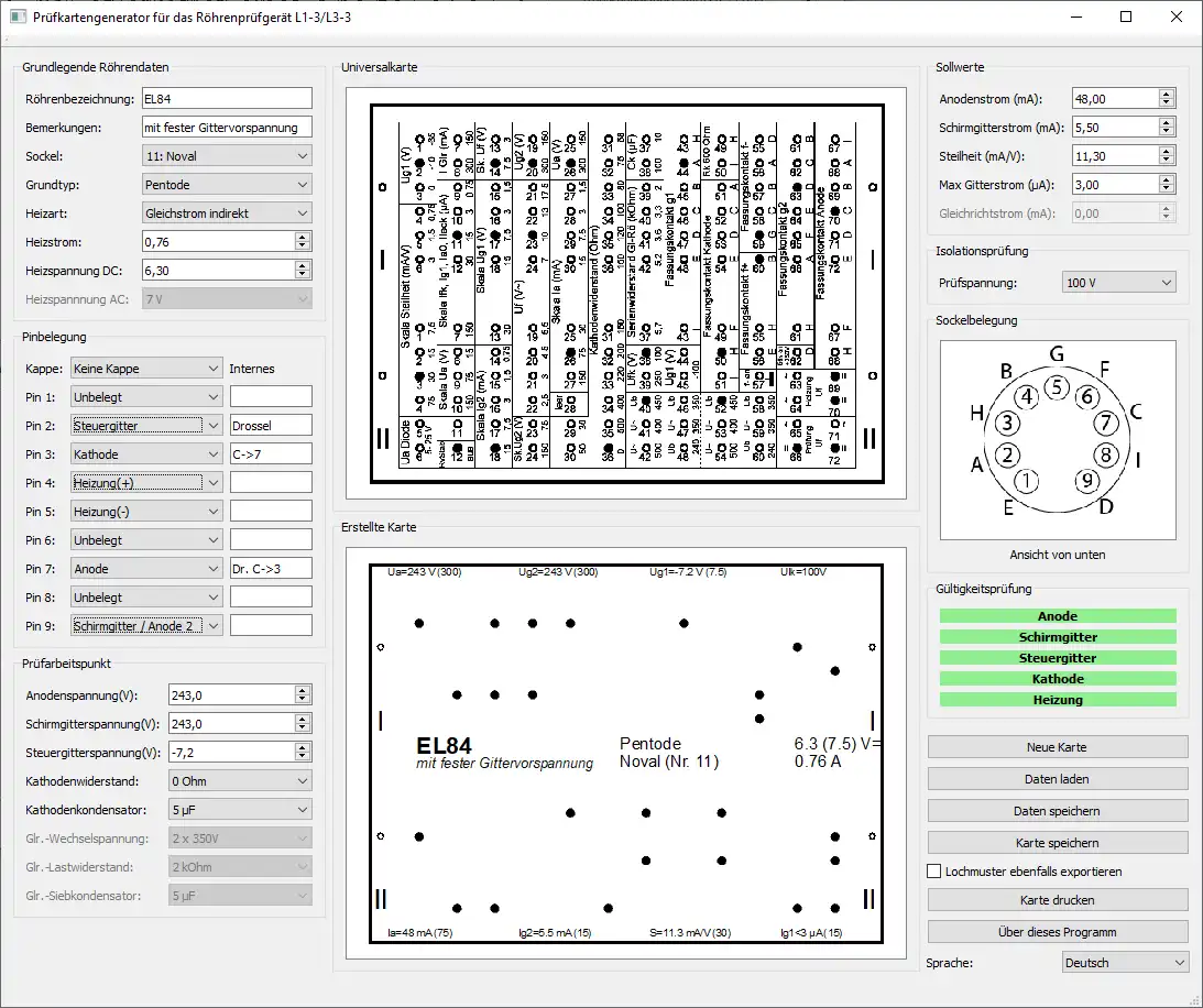 Download web tool or web app L3-3 Test Card Generator