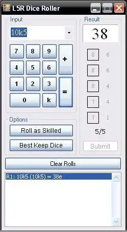 Scarica lo strumento Web o l'app Web L5R Dice Roller per eseguirlo in Windows online su Linux online