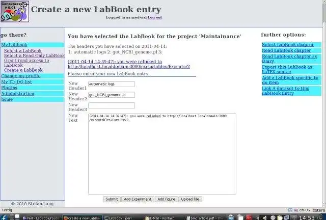 Download web tool or web app LabBook