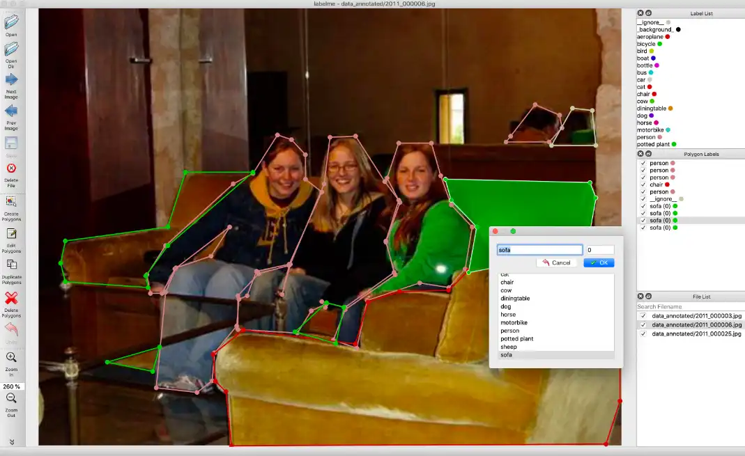 Download web tool or web app labelme Image Polygonal Annotation