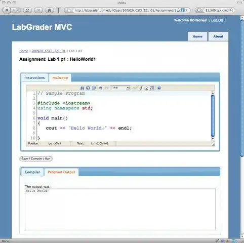 Download web tool or web app LabGrader