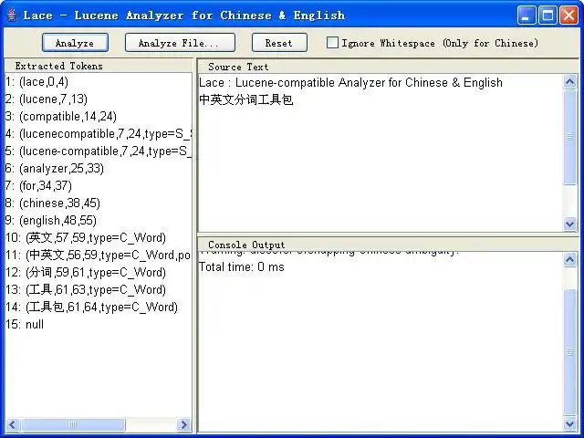 下载网络工具或网络应用程序 LACE（Lucene 兼容分析器）以在 Linux 上在线运行