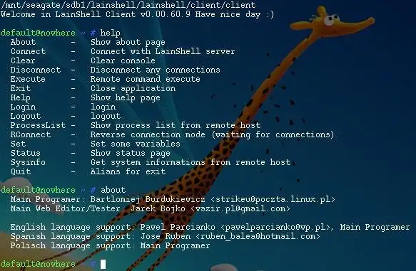 Download web tool or web app LainShell