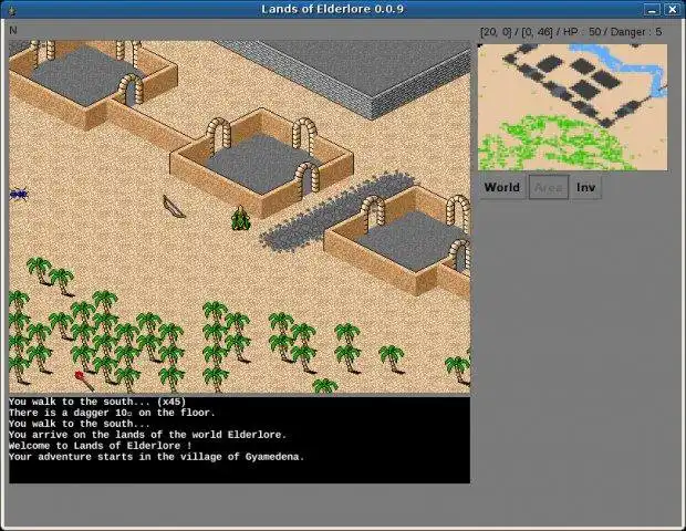 Web ツールまたは Web アプリ Lands of Elderlore をダウンロードして、Linux でオンラインで実行する