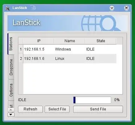 Download web tool or web app LanStick