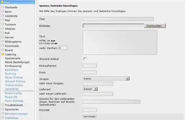 Download web tool or web app LanSuite LanParty Intranet-System