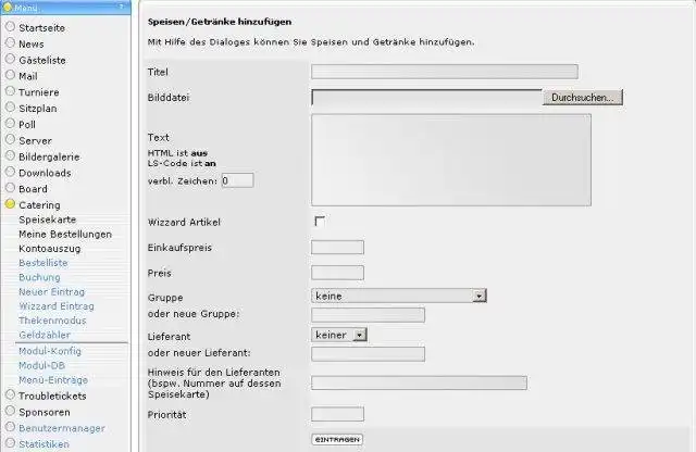 Download webtool of webapp LanSuite LanParty Intranet-systeem