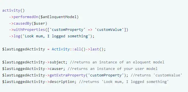 Tải xuống công cụ web hoặc ứng dụng web Nhật ký hoạt động Laravel