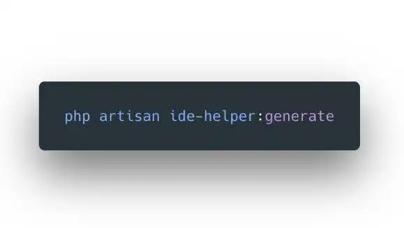 Download webtool of webapp Laravel IDE Helper Generator