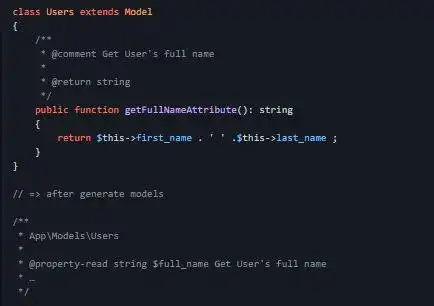 Download webtool of webapp Laravel IDE Helper Generator