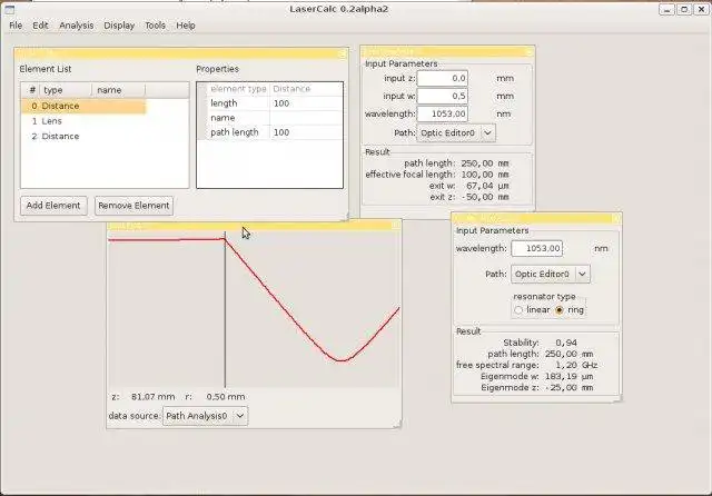 Download web tool or web app LaserCalc to run in Windows online over Linux online