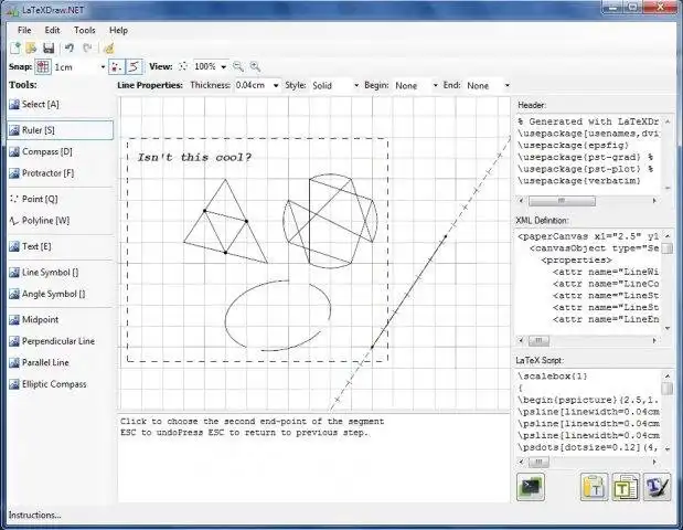 Laden Sie das Web-Tool oder die Web-App LaTeXDraw.NET herunter