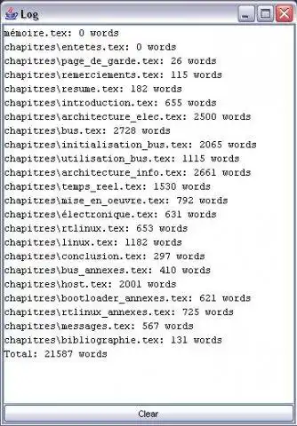 Download web tool or web app LaTeX Word Counter