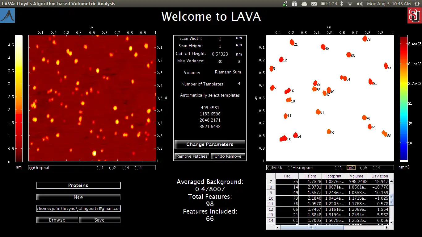 Download web tool or web app LAVA for AFM