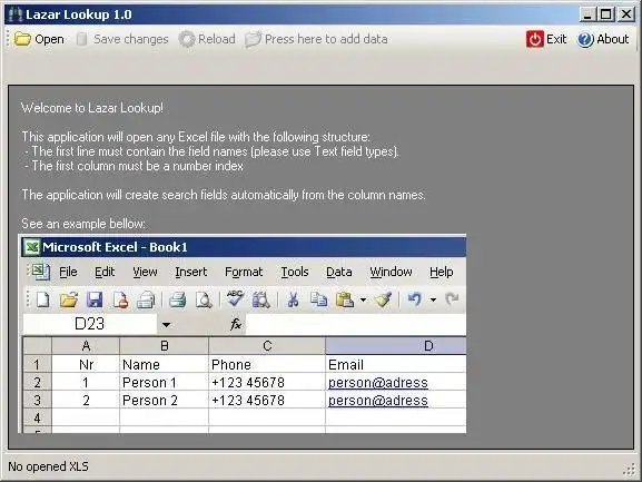 Download web tool or web app Lazar Lookup