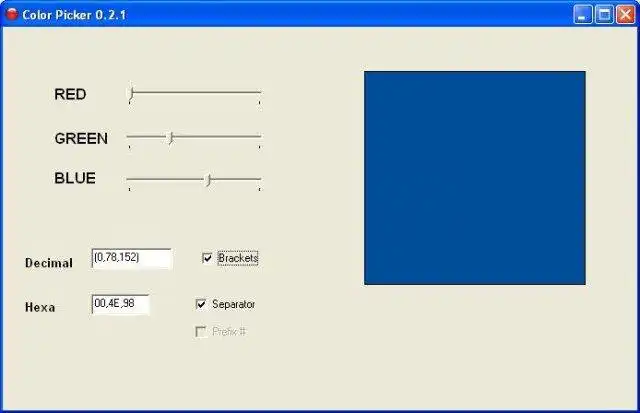 Download web tool or web app Lazarus Color Picker