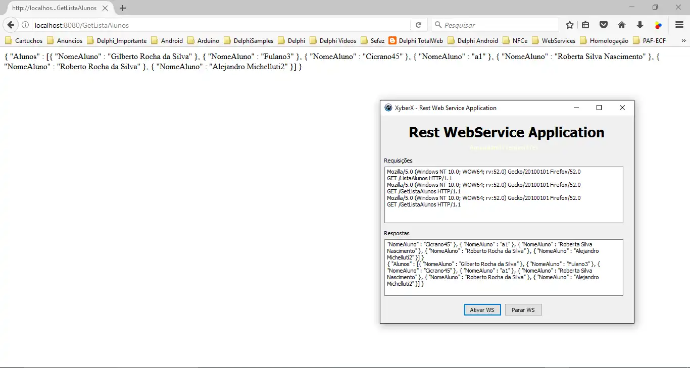 ดาวน์โหลดเครื่องมือเว็บหรือเว็บแอป Lazarus REST/JSON Server/Client Project