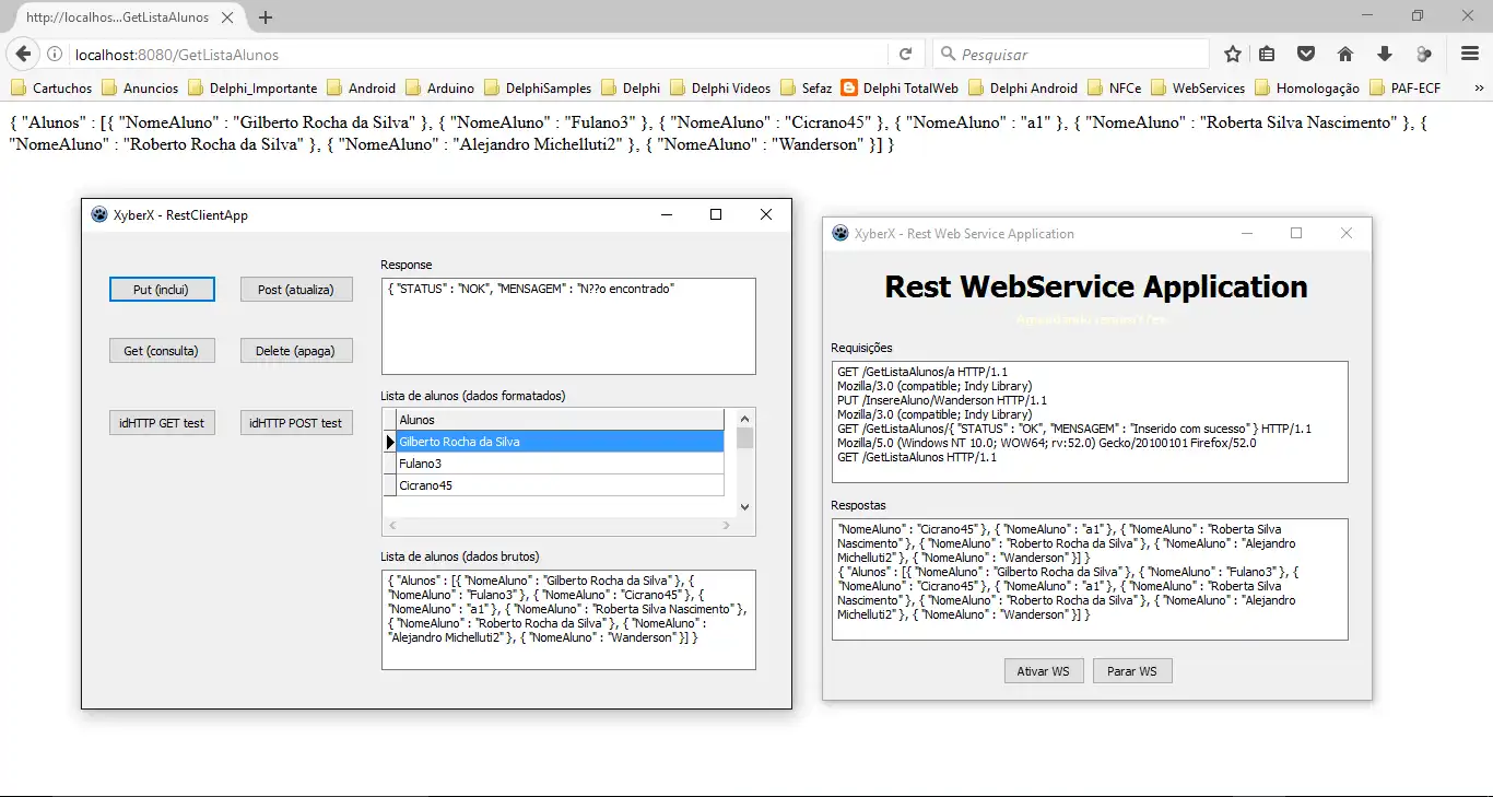 Download web tool or web app Lazarus REST/JSON Server/Client Project