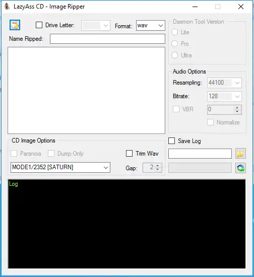 قم بتنزيل أداة الويب أو تطبيق الويب LazyAss CD - Image Ripper للتشغيل في Windows عبر الإنترنت عبر Linux عبر الإنترنت
