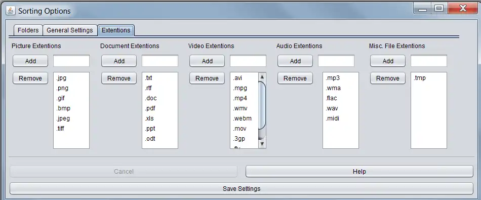 Baixar ferramenta ou aplicativo da web Lazy File Sorter