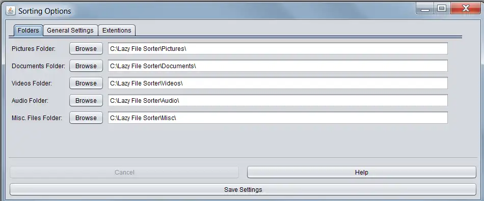 Download web tool or web app Lazy File Sorter