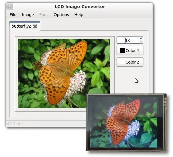 Descargue la herramienta web o la aplicación web lcd-image-converter