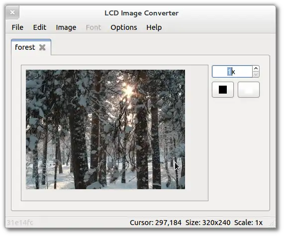 Scarica lo strumento web o l'app web lcd-image-converter